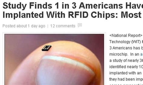 snopes rfid chip|Study Finds 1 in 3 Americans Have Been Implanted with RFID.